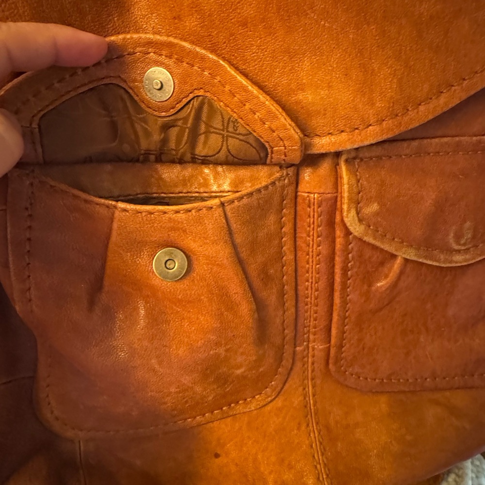 Fossil Vintage Leather Backpack - image 7